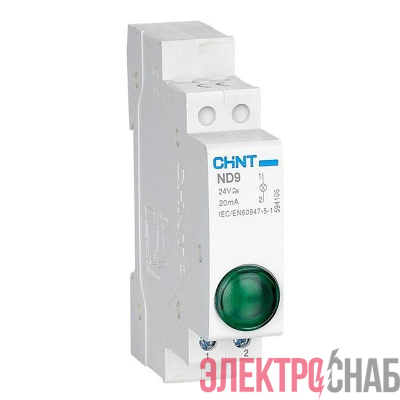 Индикатор ND9-1/w AC/DC 230В (LED) (R) бел. CHINT 594128