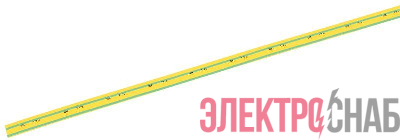 Трубка термоусадочная ТТУ нг-LS 30/15 желт./зел. 1м IEK UDRS-D30-1-K52