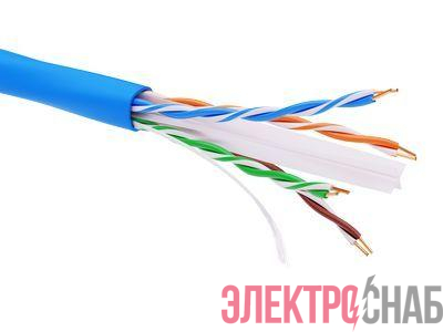 Информационный кабель неэкранированый U/UTP 4х2 CAT6A, LSZH, синий | RN6AUULS5BL | DKC