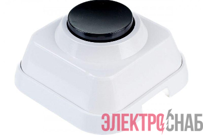 Выключатель кнопочный ОП 0.4А 250В для электрозвонка DIY SE A1-04-011