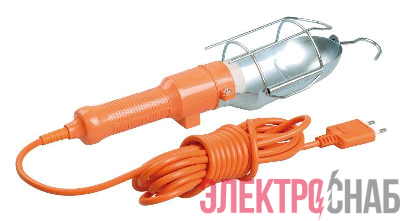 Светильник переносной УП-1P пл. вил. с выкл. 2Р 5м IEK WSP20-05-K09