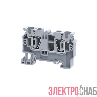 Клемма проходная пружинная OptiClip CX-6-I-41A-(0.2-6) сер. КЭАЗ 289715