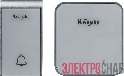 Звонок электрический NDB-D-AC06-1V1-WН NAVIGATOR 80509