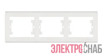 Рамка 3-м Manolya горизонт. бел. Makel 41001703