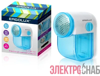 Машинка для удаления катышков ELX-LR01-C40 бел./голуб. (2хLR6(AA)) Ergolux 13136