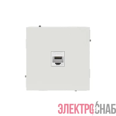 Розетка компьютерная 1-м KANT RJ45 кат.6A без шторки бел. песок DKC 7010673