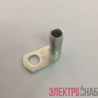 Наконечник ТМЛ под пайку листовой изогнутый под 90град. 16кв.мм М2 под винт d6мм (уп.100шт) DKC 2E76C