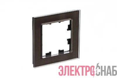 Рамка 1-м AtlasDesign Nature стекло мокко SE ATN320601