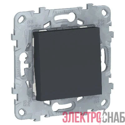 Выключатель 1-кл. UNICA NEW (сх.1) 10AX 250В антрацит SchE NU520154