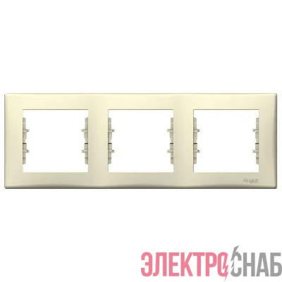 Рамка 3-м Sedna горизонт. беж. SchE SDN5800547