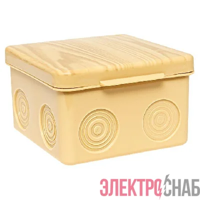 Коробка распаячная КМР-030-035 пылевлагозащ. 80х80х54 без мембранных вводов свет. дерево PROxima EKF plc-kmr-030-035-s