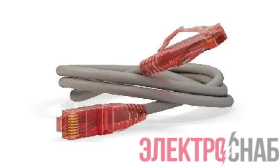 Патч-корд кат.5E LSZH PC-LPM-UTP-RJ45-RJ45-C5e-1.5M-LSZH-GY 1.5м сер. Hyperline 42271