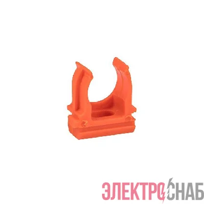 Держатель для труб (клипса) d16мм оранж. (уп.10шт) Plast EKF derj-z-16o