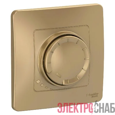 Светорегулятор поворотно-нажимной универсальный СП Blanca 400Вт титан SE BLNSS040014