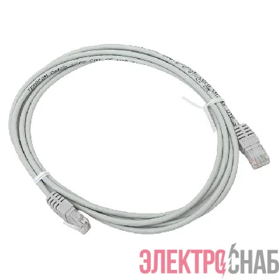 Патч-корд кат.5E UTP неэкранир. PVC 1Гбит/с 2м сер. TERACOM EKF TRC-5EUTP-PVC-2M-GY