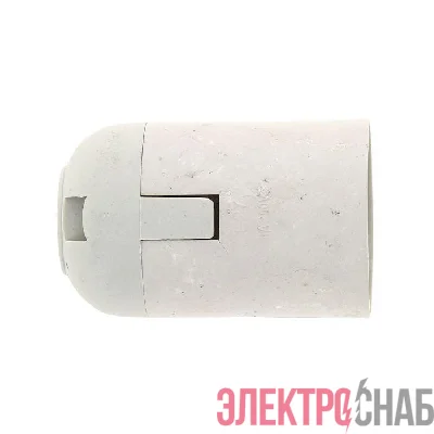 Патрон E27 пластик. подвесной термостойкий пластик бел. EKF LHP-E27-s