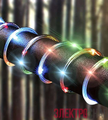 Шнур светодиодный Дюралайт 6м 3 проводной с контроллером мультиколор Космос KOC-DL-3W13-6m_RGB