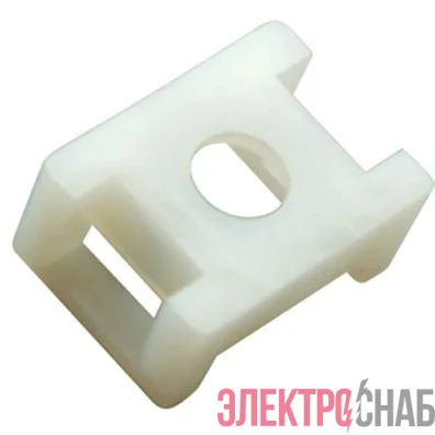 Площадка для крепления стяжки 22х16мм (ПС-2) бел. (уп.10шт) Rexant 07-2102-10