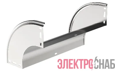 Угол для лотка плавный 90град. 400х100 В20 ESCA В20 IEK CPV41-0-90-100-400