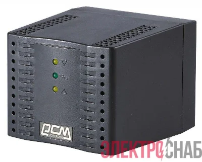 Стабилизатор напряжения TCA-2000 1000Вт 2000В.А черн. POWERCOM 808561