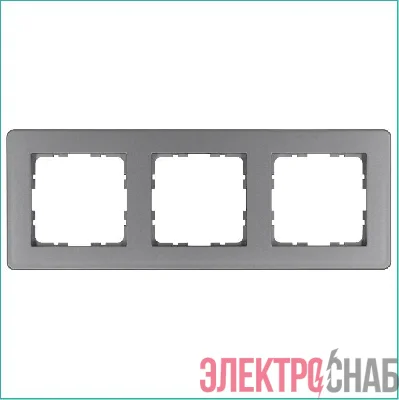 Рамка 3-м G-Flex алюм. Jasmart G1103S