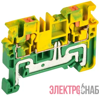 Колодка клеммная CP-PEN земля 2.5кв.мм жел./зел. IEK YCT21-00-K52-002