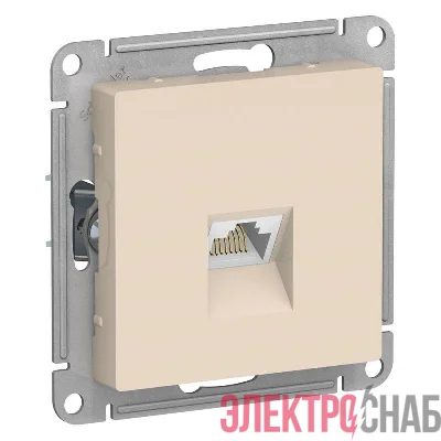 Розетка компьютерная 1-м AtlasDesign RJ45 кат.5E механизм беж. SE ATN000283