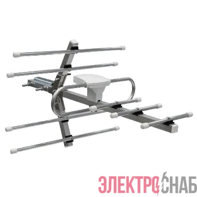 Антенна ТВ наружная "АКТИВНАЯ" для аналогового и цифрового ТВ - DVB-T2 (модель RX-411-1) (пакет) Rexant 34-0411-1