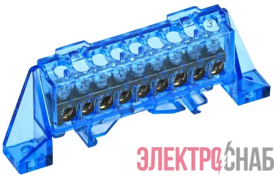 Шина нулевая N в комб. изол. "Стойка" 6х9-9-С TEKFOR IEK TF-NN10-09-DP-K07