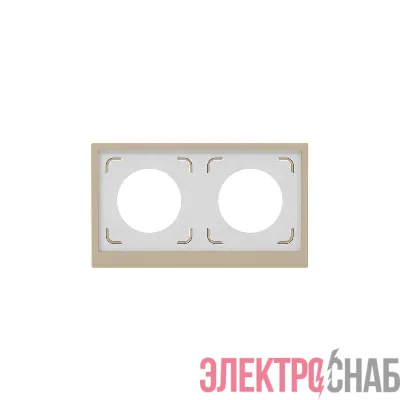 Рамка 2-м KANT IP44 ванильн. марципан DKC 7015944