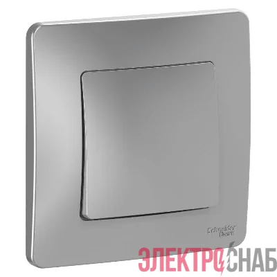 Выключатель 1-кл. СП Blanca 10А IP20 (сх. 1) 250В алюм. SE BLNVS010103