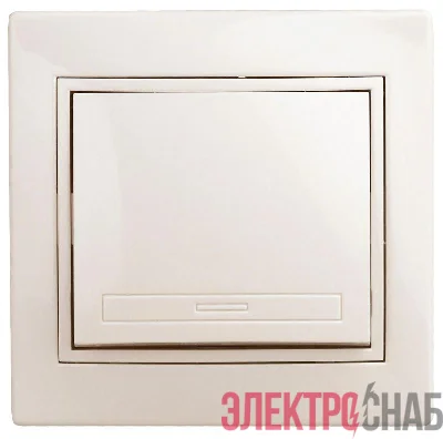 Выключатель 1-кл. СП Plano 10А IP20 1-101-02 250В сл. кость Intro Б0027596