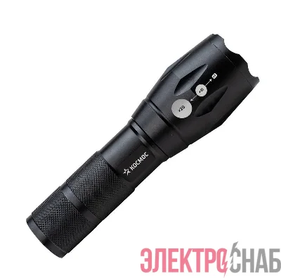 Фонарь Premium 5Вт Q5 LED питание 1х3.7В 18650 Li-on авиац. алюм. КОСМОС KosAL_5W