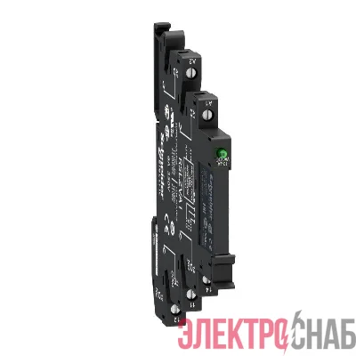 Комплект реле и розетки со светодиодом и цепью защиты SchE RSL1PVBU
