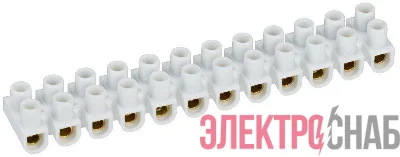 Колодка клеммная ЗВИ-20 н/г 4-10кв.мм 12 пар IEK UZV4-020-06