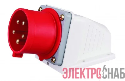 Вилка стационарная 3Р+РЕ+N 32А 380В IP44 ВС-103 DEKraft 26162DEK