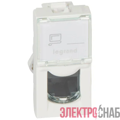 Механизм розетки информ. 1-м СП Mosaic New 1мод. RJ45 5E UTP Leg 78650/76551