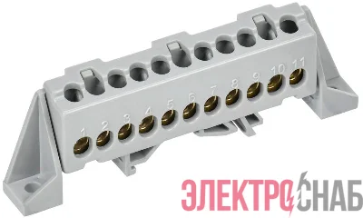 Шина L "фаза" в комб. изол. "Стойка" 6х9-11-Ср TEKFOR IEK TF-NN10-11-DP-K03