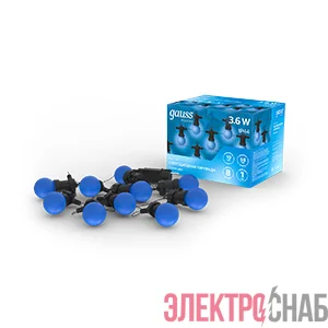 Гирлянда светодиодная Holiday Белт Лайт 7.7м 10 син. несменных ламп IP44 GAUSS HL063