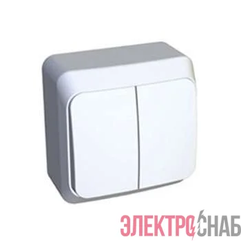 Выключатель 2-кл. ОП 10А IP44 бел. БЕЛТИЗ А5 10-001