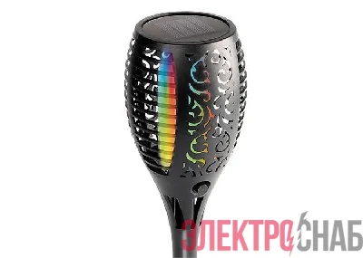 Светильник светодиодный SLR-S11-RGB садовый эффект факела 33LED 58см IP44 (3 варианта установки) солнечная батарея ФАZА 5040823