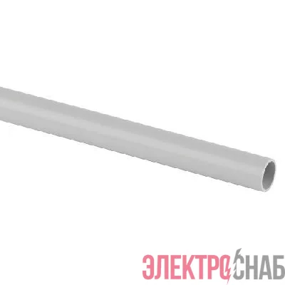 Труба гладкая ПВХ жесткая d40мм сер. (дл.2м) Эра Б0037549