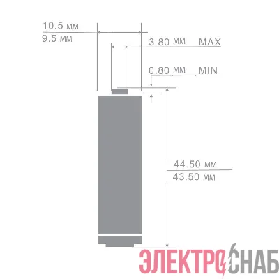 Аккумулятор AAA/LR03 NI-MN 1100мА.ч BP-2 металлик (блист.2шт) Camelion 7372