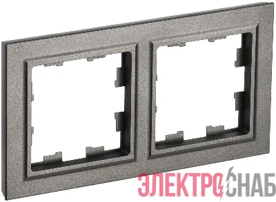 Рамка 2-м BRITE РУ-2-БрШ шампань IEK BR-M22-K37