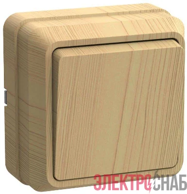 Выключатель 1-кл. ОП Октава 10А IP20 ВС20-1-0-ОС сосна GENERICA EVO10-K03-10-DC