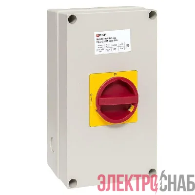 Переключатель кулачковый ПК-2-13 100А 3п "ВКЛ-ВЫКЛ" с блокировкой в боксе IP65 PROxima EKF pk-2k-13-100-a65