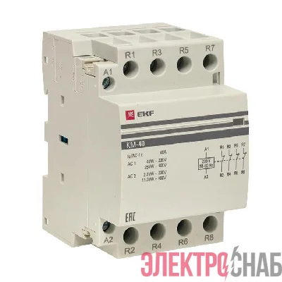 Контактор модульный КМ 40А 4NC (3 мод.) PROxima EKF km-3-40-04