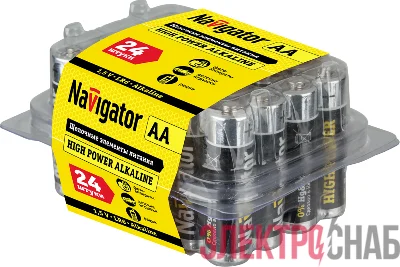Элемент питания алкалиновый AA/LR6 94 786 NBT-NE-LR6-BOX24 (уп.24шт) Navigator 94786