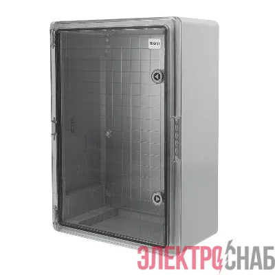Корпус ЩМПп 500х350х190мм УХЛ1 IP65 с прозр. дверцей и монтажной панелью АБС пластик. Rexant 11-0415