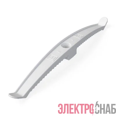 Держатель кабеля двусторонний для прямого монтажа бел. (уп.20шт) Промрукав PR13.0384